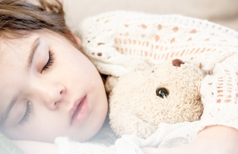 a baby sleeping